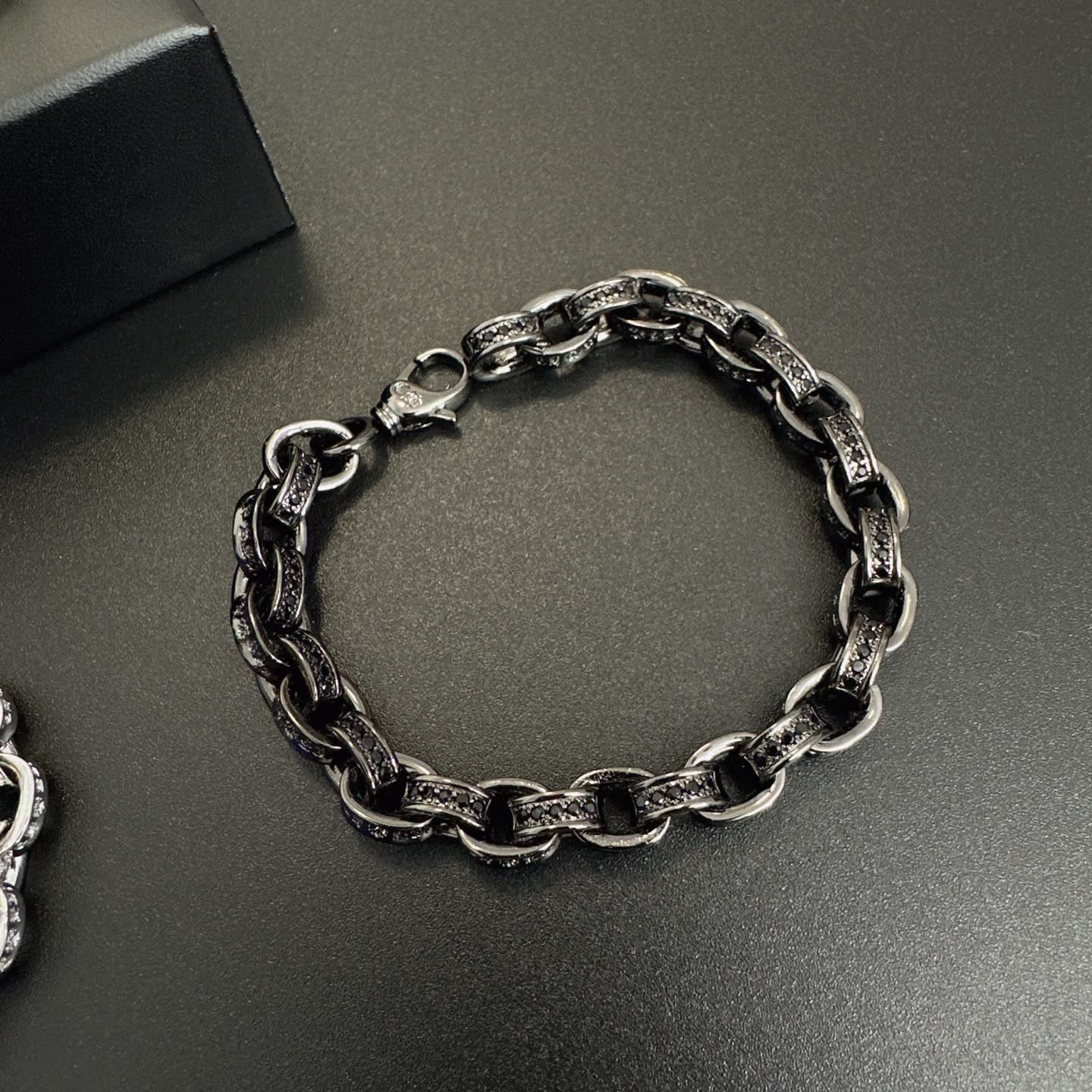 Chrome Hearts Silver Chain Bracelet